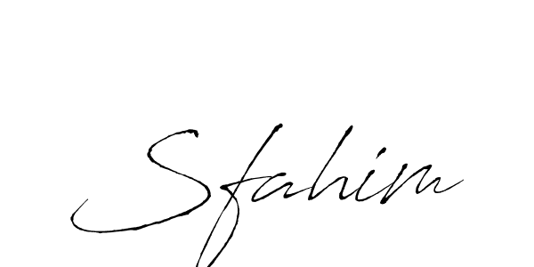 Sfahim stylish signature style. Best Handwritten Sign (Antro_Vectra) for my name. Handwritten Signature Collection Ideas for my name Sfahim. Sfahim signature style 6 images and pictures png