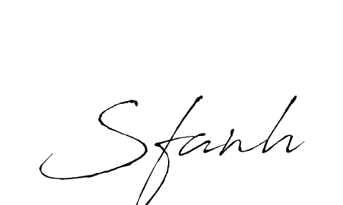 Antro_Vectra is a professional signature style that is perfect for those who want to add a touch of class to their signature. It is also a great choice for those who want to make their signature more unique. Get Sfanh name to fancy signature for free. Sfanh signature style 6 images and pictures png