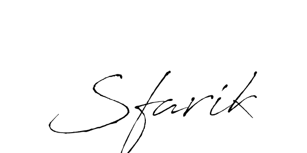 Make a beautiful signature design for name Sfarik. With this signature (Antro_Vectra) style, you can create a handwritten signature for free. Sfarik signature style 6 images and pictures png