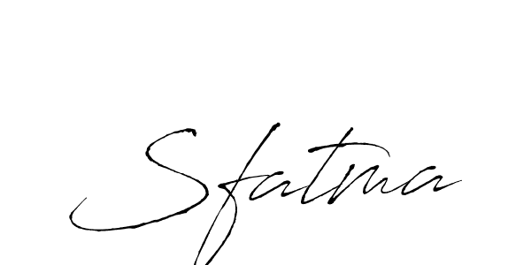 Create a beautiful signature design for name Sfatma. With this signature (Antro_Vectra) fonts, you can make a handwritten signature for free. Sfatma signature style 6 images and pictures png