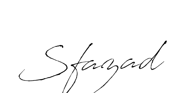 Use a signature maker to create a handwritten signature online. With this signature software, you can design (Antro_Vectra) your own signature for name Sfazad. Sfazad signature style 6 images and pictures png