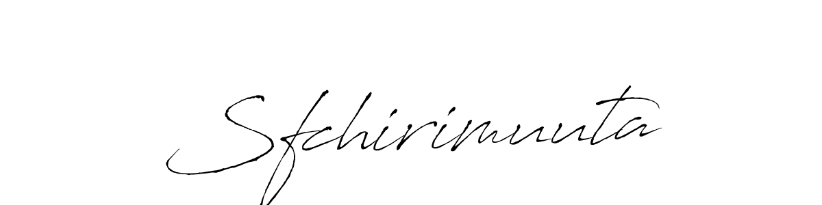 Antro_Vectra is a professional signature style that is perfect for those who want to add a touch of class to their signature. It is also a great choice for those who want to make their signature more unique. Get Sfchirimuuta name to fancy signature for free. Sfchirimuuta signature style 6 images and pictures png