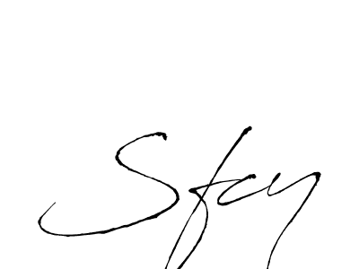 Antro_Vectra is a professional signature style that is perfect for those who want to add a touch of class to their signature. It is also a great choice for those who want to make their signature more unique. Get Sfcy name to fancy signature for free. Sfcy signature style 6 images and pictures png