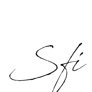 You should practise on your own different ways (Antro_Vectra) to write your name (Sfi) in signature. don't let someone else do it for you. Sfi signature style 6 images and pictures png