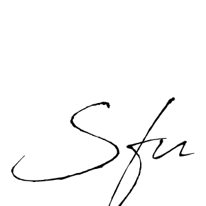 You should practise on your own different ways (Antro_Vectra) to write your name (Sfu) in signature. don't let someone else do it for you. Sfu signature style 6 images and pictures png