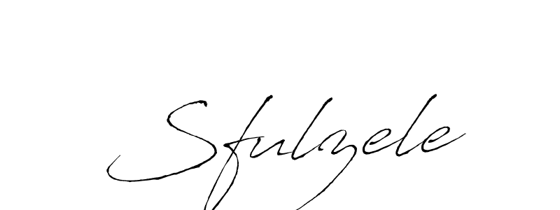 Design your own signature with our free online signature maker. With this signature software, you can create a handwritten (Antro_Vectra) signature for name Sfulzele. Sfulzele signature style 6 images and pictures png