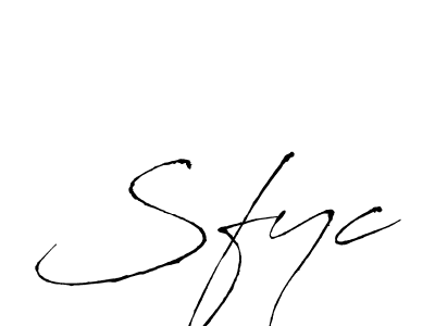 Once you've used our free online signature maker to create your best signature Antro_Vectra style, it's time to enjoy all of the benefits that Sfyc name signing documents. Sfyc signature style 6 images and pictures png