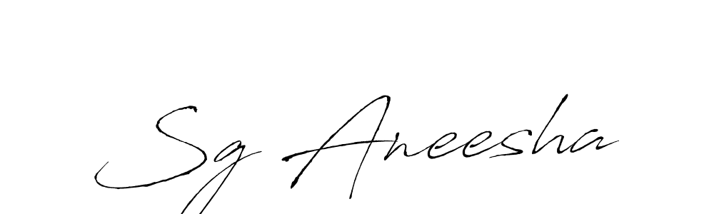 How to make Sg Aneesha signature? Antro_Vectra is a professional autograph style. Create handwritten signature for Sg Aneesha name. Sg Aneesha signature style 6 images and pictures png