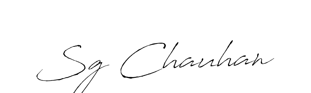 The best way (Antro_Vectra) to make a short signature is to pick only two or three words in your name. The name Sg Chauhan include a total of six letters. For converting this name. Sg Chauhan signature style 6 images and pictures png