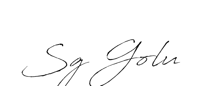 How to Draw Sg Golu signature style? Antro_Vectra is a latest design signature styles for name Sg Golu. Sg Golu signature style 6 images and pictures png