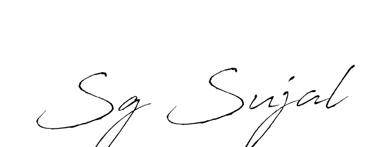 How to make Sg Sujal signature? Antro_Vectra is a professional autograph style. Create handwritten signature for Sg Sujal name. Sg Sujal signature style 6 images and pictures png