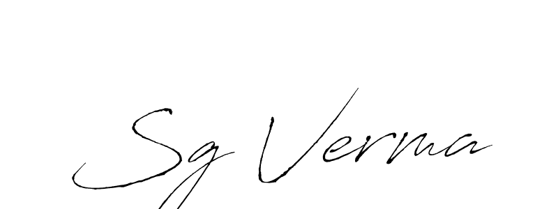 Use a signature maker to create a handwritten signature online. With this signature software, you can design (Antro_Vectra) your own signature for name Sg Verma. Sg Verma signature style 6 images and pictures png