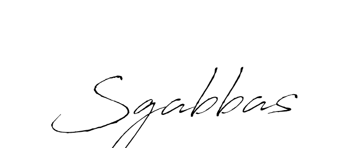 Create a beautiful signature design for name Sgabbas. With this signature (Antro_Vectra) fonts, you can make a handwritten signature for free. Sgabbas signature style 6 images and pictures png