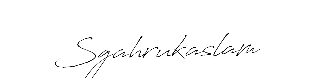 How to make Sgahrukaslam signature? Antro_Vectra is a professional autograph style. Create handwritten signature for Sgahrukaslam name. Sgahrukaslam signature style 6 images and pictures png