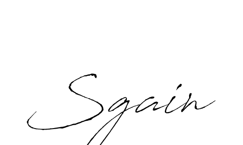 Design your own signature with our free online signature maker. With this signature software, you can create a handwritten (Antro_Vectra) signature for name Sgain. Sgain signature style 6 images and pictures png