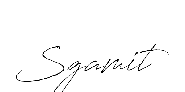Make a beautiful signature design for name Sgamit. With this signature (Antro_Vectra) style, you can create a handwritten signature for free. Sgamit signature style 6 images and pictures png