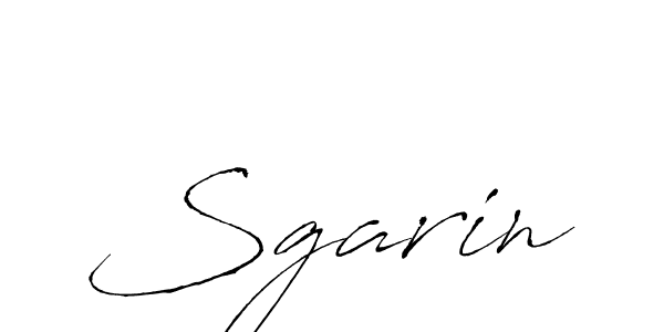 Create a beautiful signature design for name Sgarin. With this signature (Antro_Vectra) fonts, you can make a handwritten signature for free. Sgarin signature style 6 images and pictures png