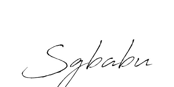 How to make Sgbabu signature? Antro_Vectra is a professional autograph style. Create handwritten signature for Sgbabu name. Sgbabu signature style 6 images and pictures png