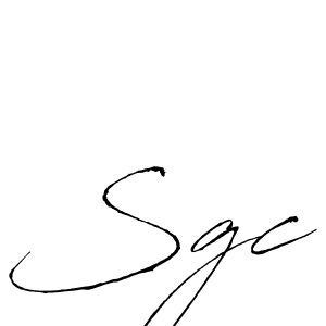 Make a beautiful signature design for name Sgc. With this signature (Antro_Vectra) style, you can create a handwritten signature for free. Sgc signature style 6 images and pictures png