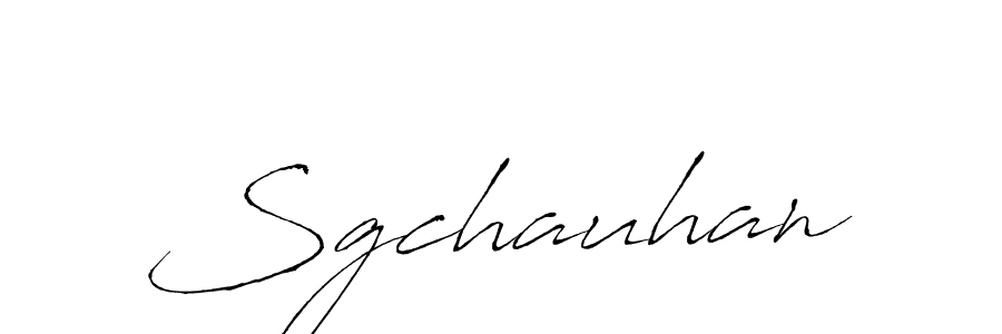It looks lik you need a new signature style for name Sgchauhan. Design unique handwritten (Antro_Vectra) signature with our free signature maker in just a few clicks. Sgchauhan signature style 6 images and pictures png