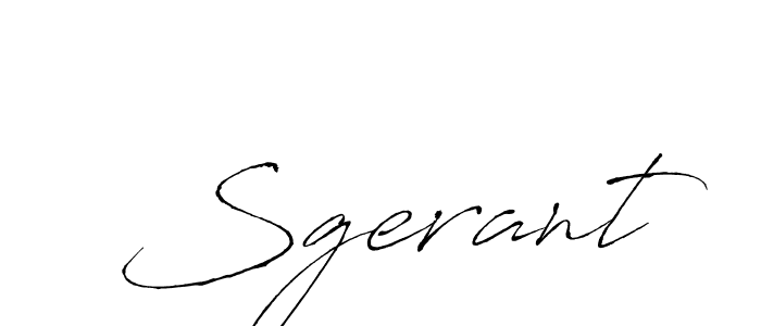 Create a beautiful signature design for name Sgerant. With this signature (Antro_Vectra) fonts, you can make a handwritten signature for free. Sgerant signature style 6 images and pictures png