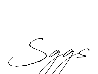How to Draw Sggs signature style? Antro_Vectra is a latest design signature styles for name Sggs. Sggs signature style 6 images and pictures png