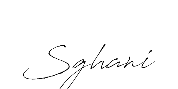 Design your own signature with our free online signature maker. With this signature software, you can create a handwritten (Antro_Vectra) signature for name Sghani. Sghani signature style 6 images and pictures png