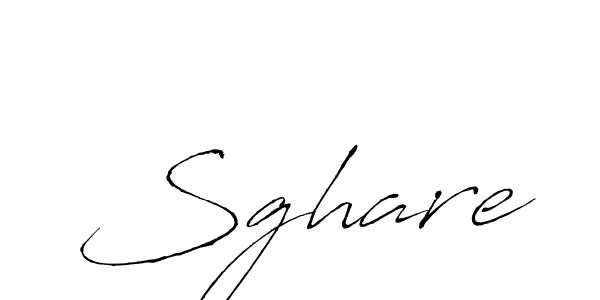 Design your own signature with our free online signature maker. With this signature software, you can create a handwritten (Antro_Vectra) signature for name Sghare. Sghare signature style 6 images and pictures png