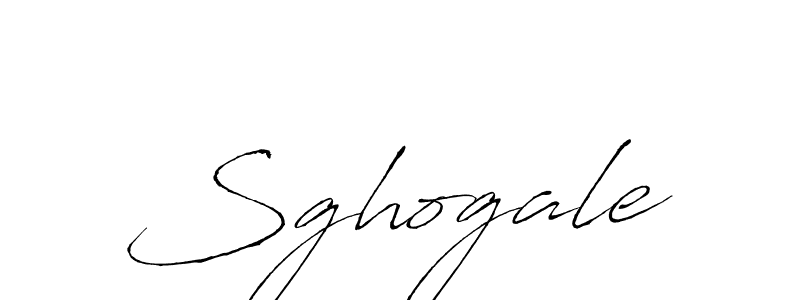 How to make Sghogale signature? Antro_Vectra is a professional autograph style. Create handwritten signature for Sghogale name. Sghogale signature style 6 images and pictures png