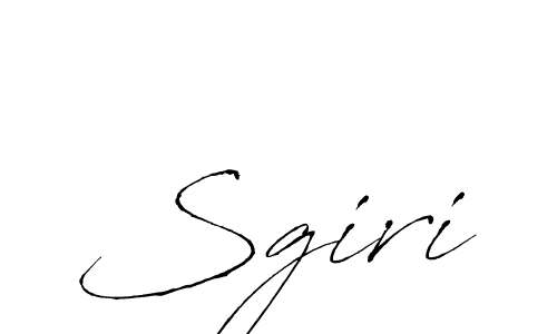How to make Sgiri signature? Antro_Vectra is a professional autograph style. Create handwritten signature for Sgiri name. Sgiri signature style 6 images and pictures png