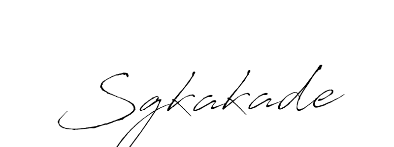 Use a signature maker to create a handwritten signature online. With this signature software, you can design (Antro_Vectra) your own signature for name Sgkakade. Sgkakade signature style 6 images and pictures png