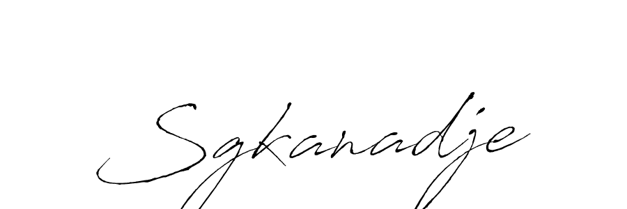 Make a beautiful signature design for name Sgkanadje. Use this online signature maker to create a handwritten signature for free. Sgkanadje signature style 6 images and pictures png