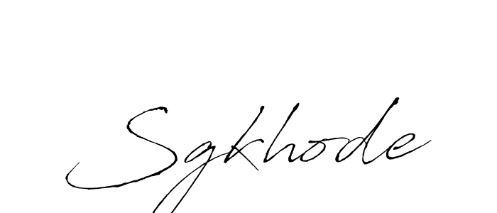 Create a beautiful signature design for name Sgkhode. With this signature (Antro_Vectra) fonts, you can make a handwritten signature for free. Sgkhode signature style 6 images and pictures png