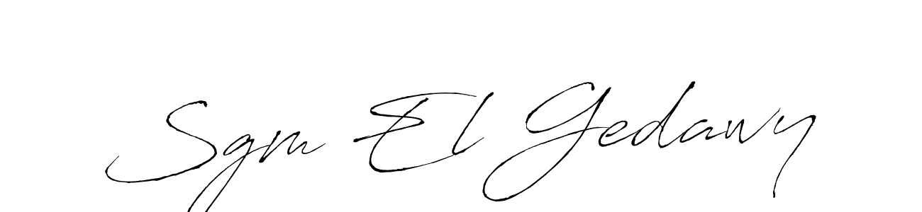 The best way (Antro_Vectra) to make a short signature is to pick only two or three words in your name. The name Sgm El Gedawy include a total of six letters. For converting this name. Sgm El Gedawy signature style 6 images and pictures png