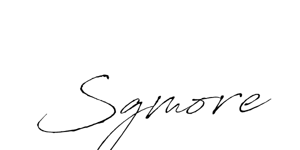 How to make Sgmore signature? Antro_Vectra is a professional autograph style. Create handwritten signature for Sgmore name. Sgmore signature style 6 images and pictures png