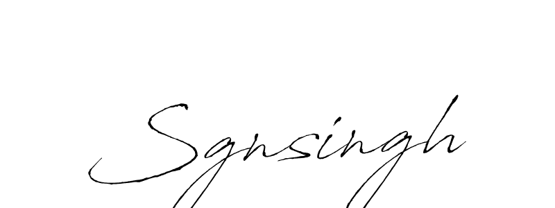 Make a beautiful signature design for name Sgnsingh. With this signature (Antro_Vectra) style, you can create a handwritten signature for free. Sgnsingh signature style 6 images and pictures png