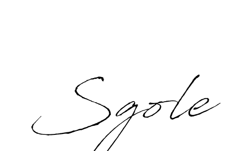 Make a beautiful signature design for name Sgole. With this signature (Antro_Vectra) style, you can create a handwritten signature for free. Sgole signature style 6 images and pictures png