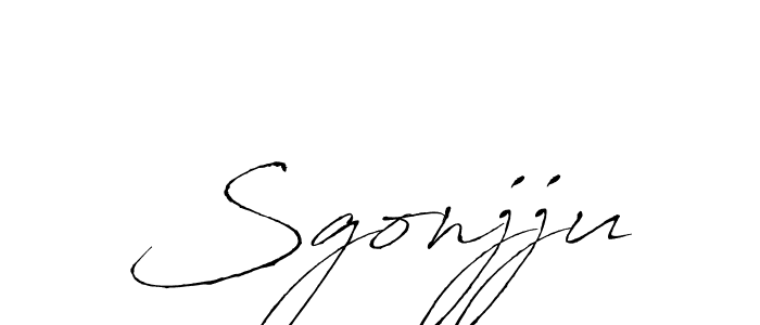 Use a signature maker to create a handwritten signature online. With this signature software, you can design (Antro_Vectra) your own signature for name Sgonjju. Sgonjju signature style 6 images and pictures png