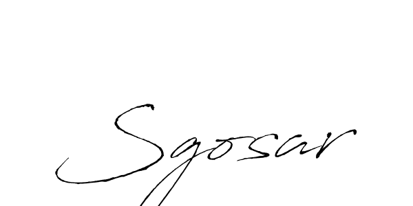 Antro_Vectra is a professional signature style that is perfect for those who want to add a touch of class to their signature. It is also a great choice for those who want to make their signature more unique. Get Sgosar name to fancy signature for free. Sgosar signature style 6 images and pictures png