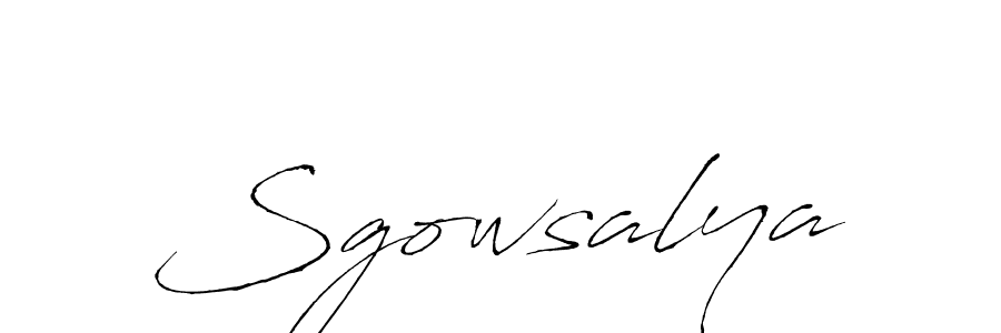 The best way (Antro_Vectra) to make a short signature is to pick only two or three words in your name. The name Sgowsalya include a total of six letters. For converting this name. Sgowsalya signature style 6 images and pictures png