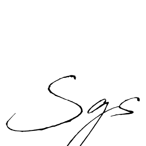 Also we have Sgs name is the best signature style. Create professional handwritten signature collection using Antro_Vectra autograph style. Sgs signature style 6 images and pictures png