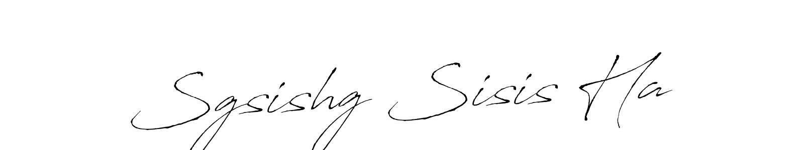 Create a beautiful signature design for name Sgsishg Sisis Ha. With this signature (Antro_Vectra) fonts, you can make a handwritten signature for free. Sgsishg Sisis Ha signature style 6 images and pictures png