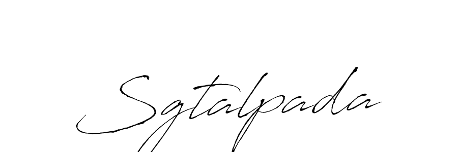 How to make Sgtalpada name signature. Use Antro_Vectra style for creating short signs online. This is the latest handwritten sign. Sgtalpada signature style 6 images and pictures png