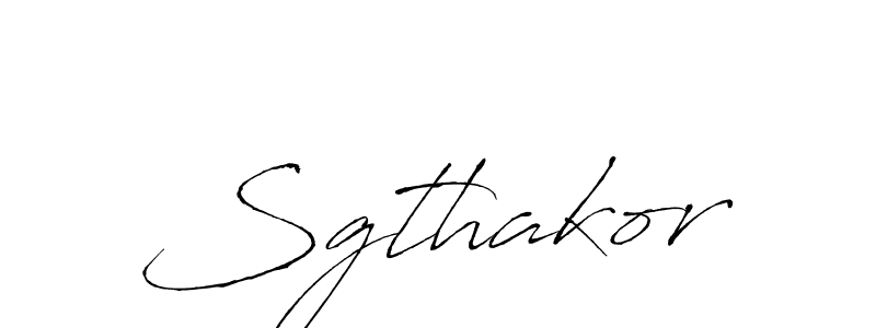 Also we have Sgthakor name is the best signature style. Create professional handwritten signature collection using Antro_Vectra autograph style. Sgthakor signature style 6 images and pictures png