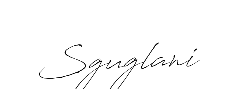 Create a beautiful signature design for name Sguglani. With this signature (Antro_Vectra) fonts, you can make a handwritten signature for free. Sguglani signature style 6 images and pictures png