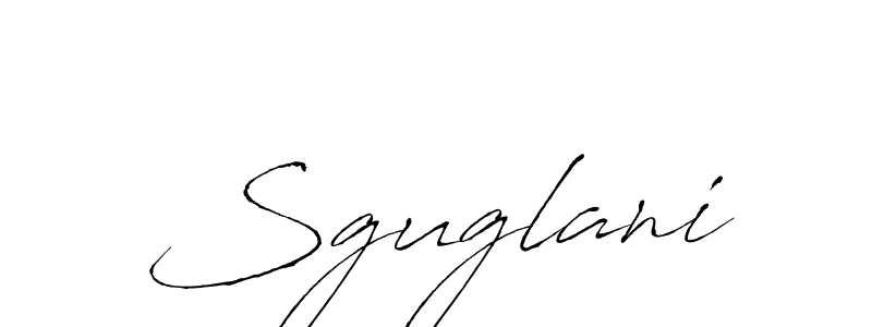 Create a beautiful signature design for name Sguglani. With this signature (Antro_Vectra) fonts, you can make a handwritten signature for free. Sguglani signature style 6 images and pictures png