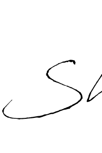 Create a beautiful signature design for name Sh. With this signature (Antro_Vectra) fonts, you can make a handwritten signature for free. Sh signature style 6 images and pictures png