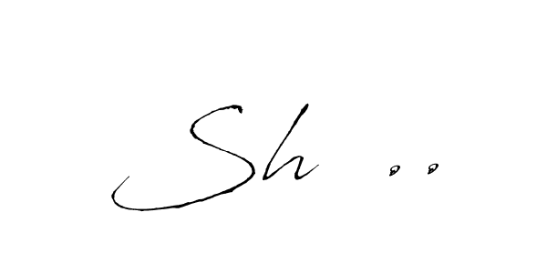 Create a beautiful signature design for name Sh  ... With this signature (Antro_Vectra) fonts, you can make a handwritten signature for free. Sh  .. signature style 6 images and pictures png