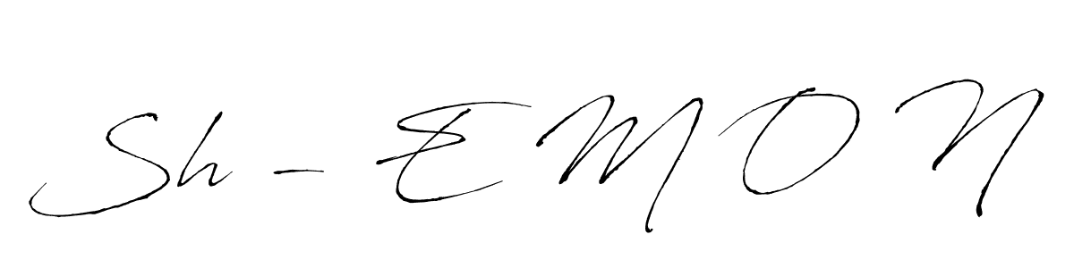 You can use this online signature creator to create a handwritten signature for the name Sh - E M O N. This is the best online autograph maker. Sh - E M O N signature style 6 images and pictures png