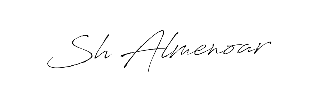 Make a beautiful signature design for name Sh Almenoar. Use this online signature maker to create a handwritten signature for free. Sh Almenoar signature style 6 images and pictures png